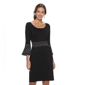 Adorable bell sleeve sweater dress